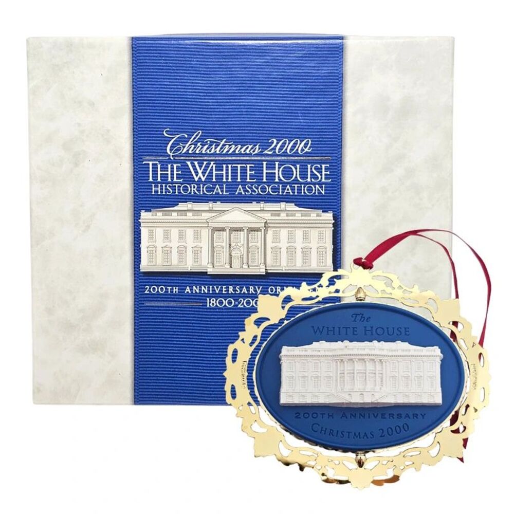 2000 White House Christmas Tree Ornament 200th Anniversary Collectible with Box